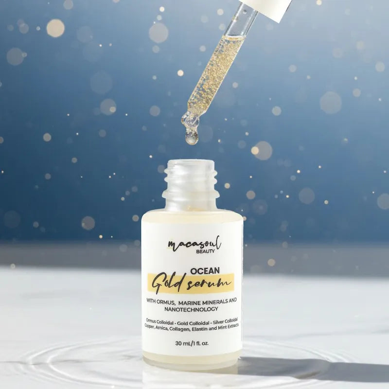 Serum Antiedad con Nanotecnología Marina, Oro, Plata y Cobre (Ocean Gold Serum) - 30ml