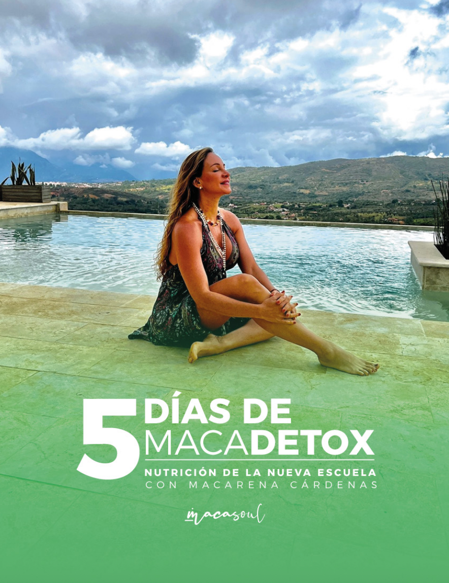 MacaDetox 5: Sanación Intestinal y Desparasitación Suave Plan de 5 Días (Incluye Menú FODMAP y 3 Masterclass).