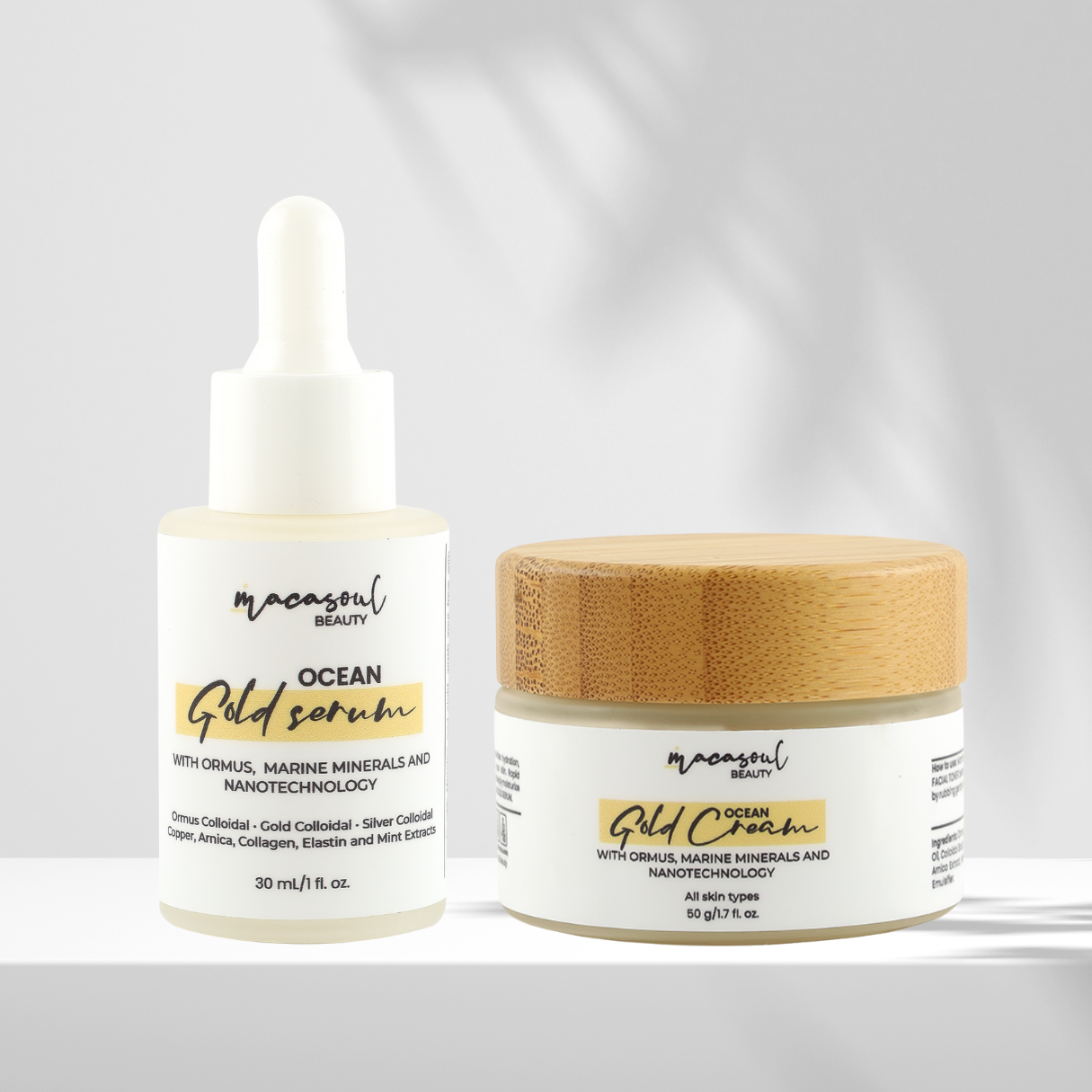 Dúo Ocean Gold: Regeneración y Brillo con Nanotecnología