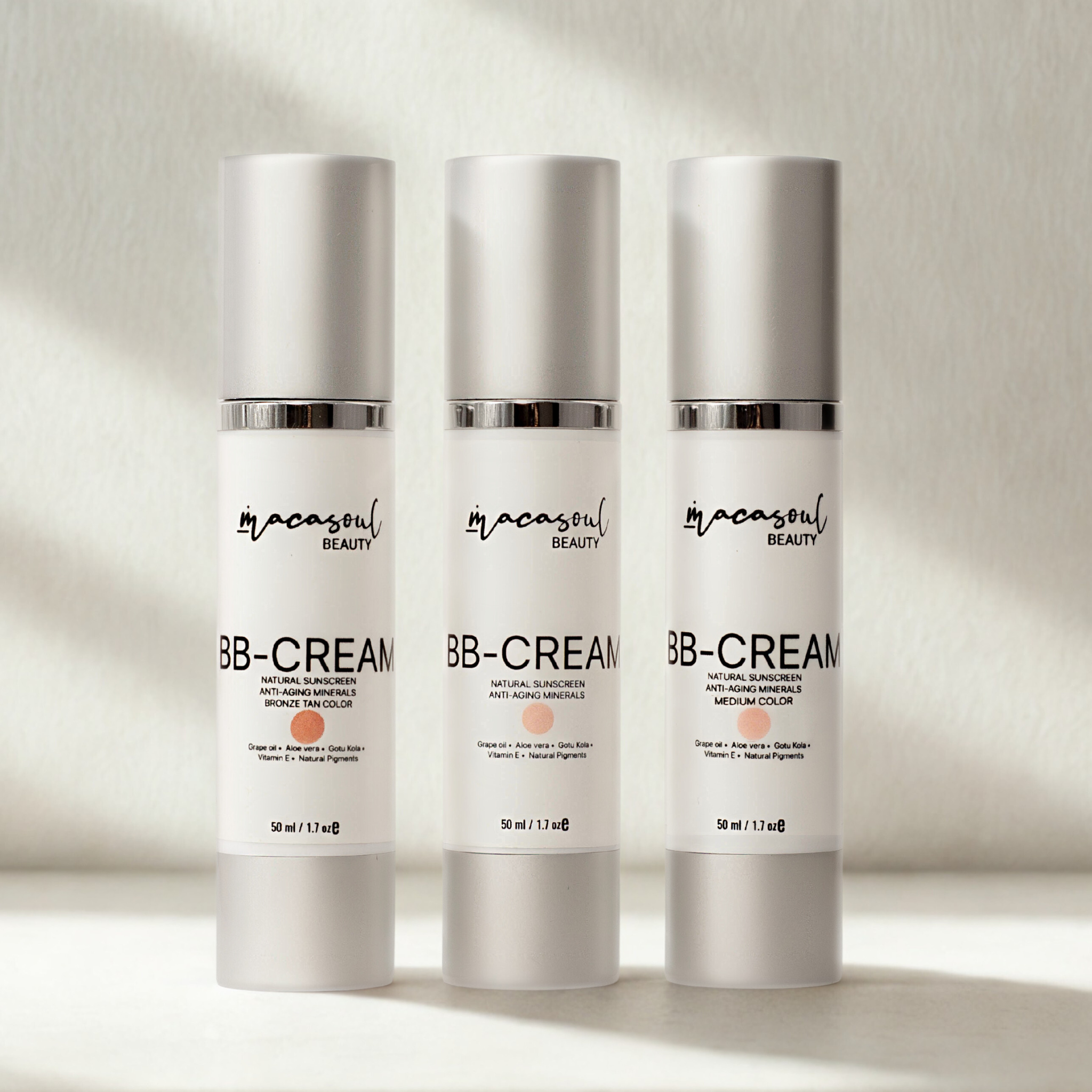 BB Cream Organic Tinted Sunscreen (50ml) Perfeccionador Facial SPF 35 con Centella Asiática y Aloe Vera