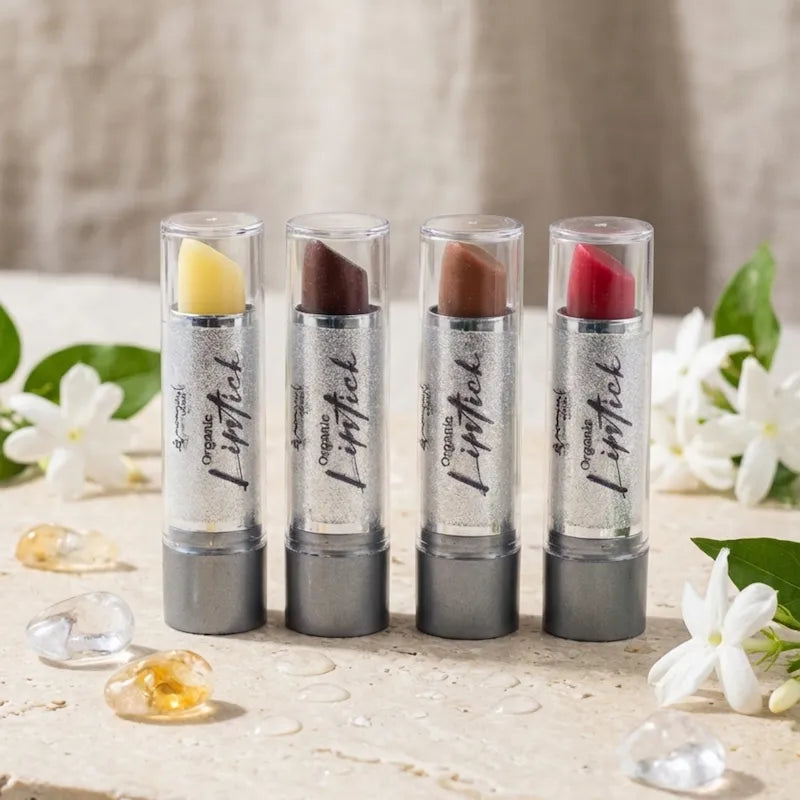 Labial de Brillo Natural y Transparente (Lipstick Crystal) - Vegano 4.5g