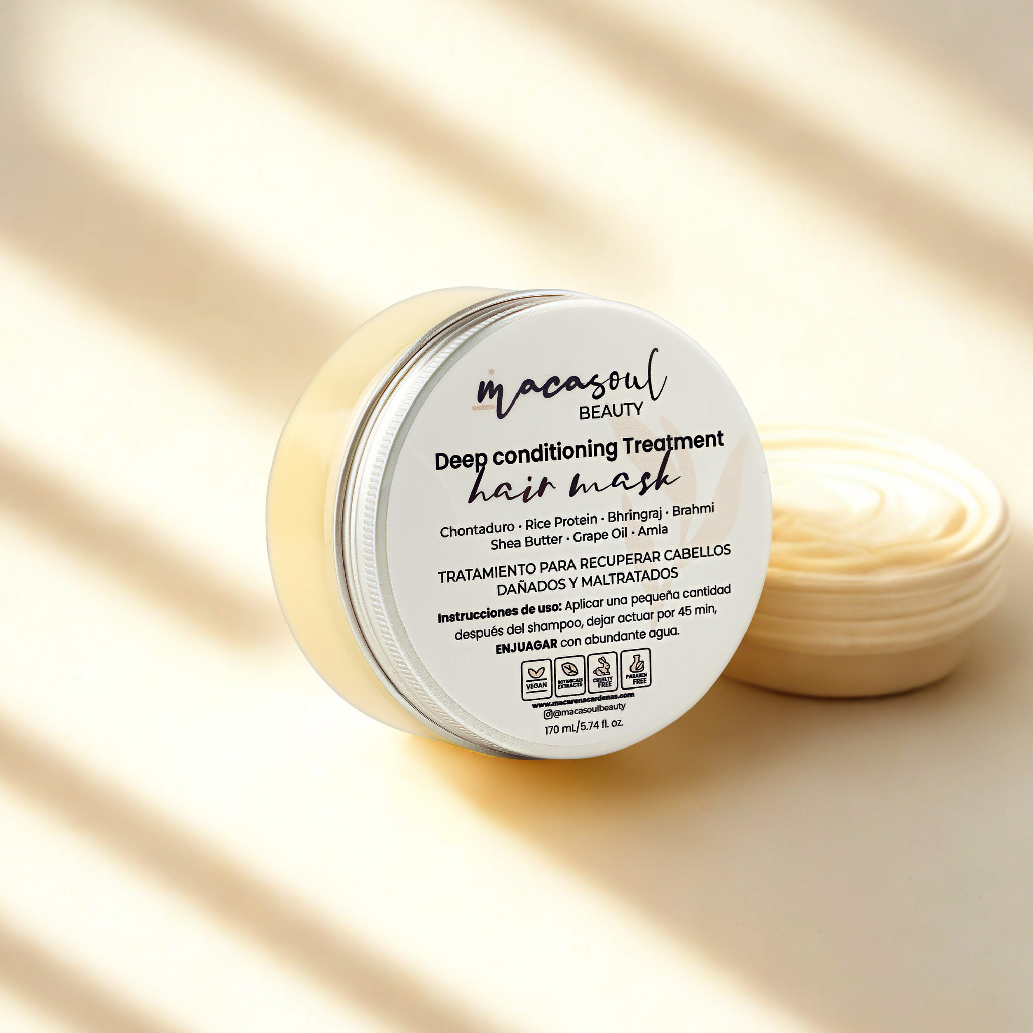 Deep Conditioning Treatment (170ml) Mascarilla Reparadora Intensiva con Chontaduro, Proteína de Arroz y Complejo Ayurvédico