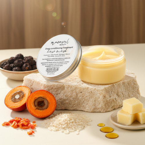 Deep Conditioning Treatment (170ml) Mascarilla Reparadora Intensiva con Chontaduro, Proteína de Arroz y Complejo Ayurvédico