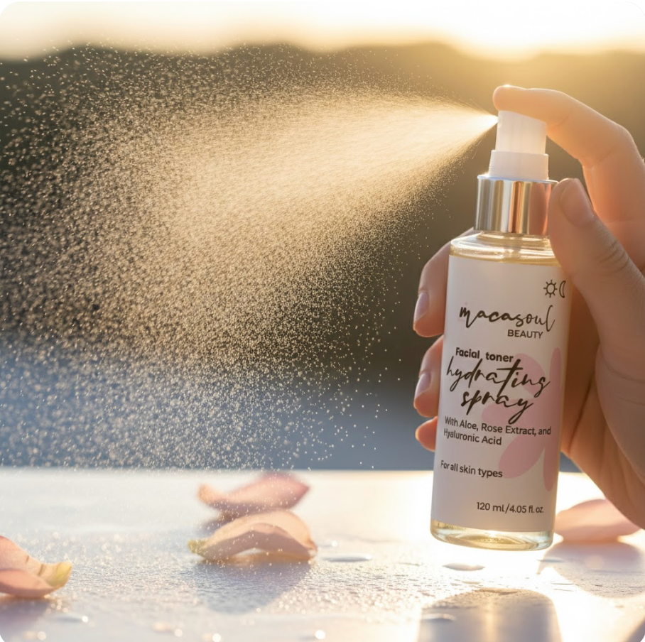 Tónico Facial Hidratante en Spray (120ml) Con Colágeno y Aminoácidos de Arroz