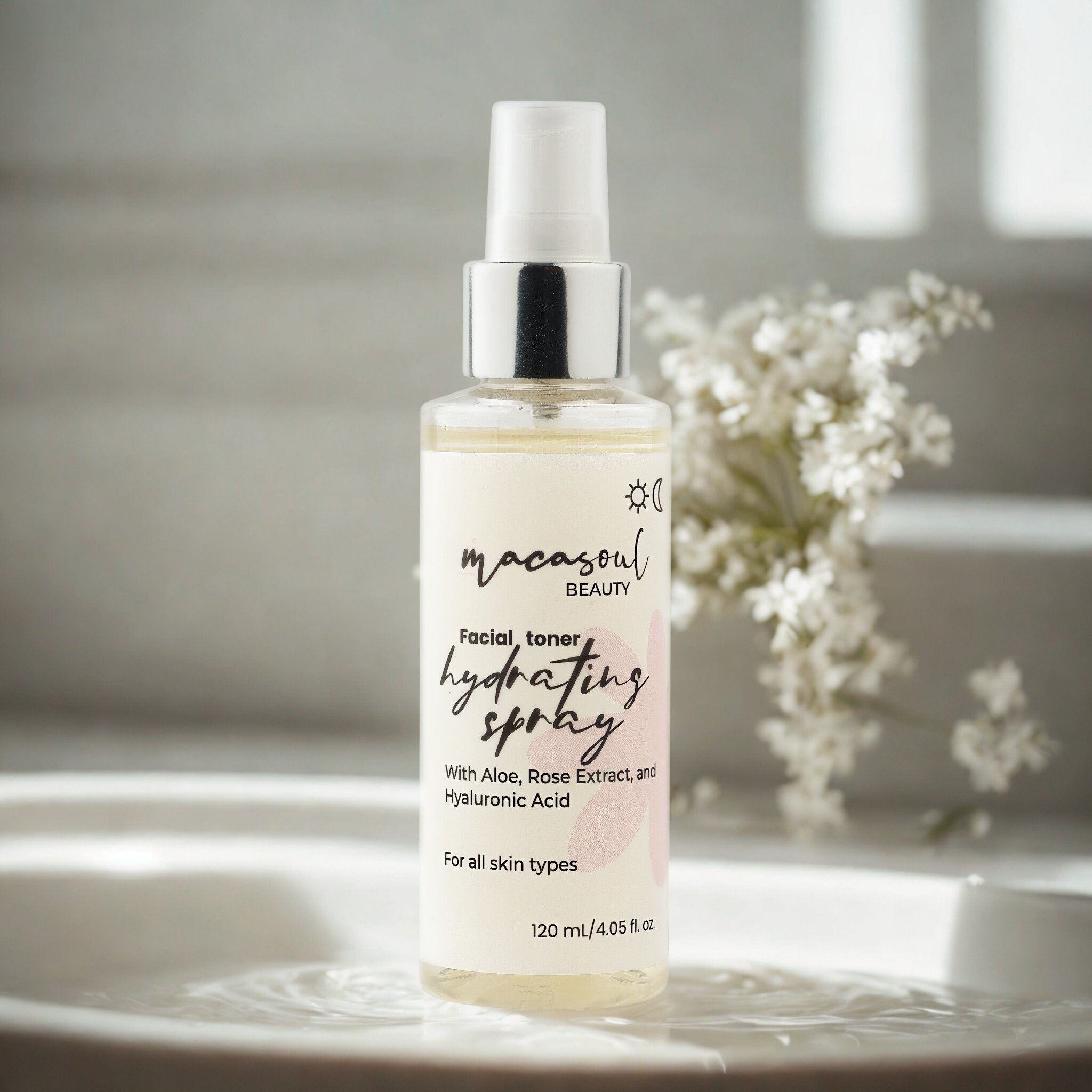 Tónico Facial Hidratante en Spray (120ml) Con Colágeno y Aminoácidos de Arroz