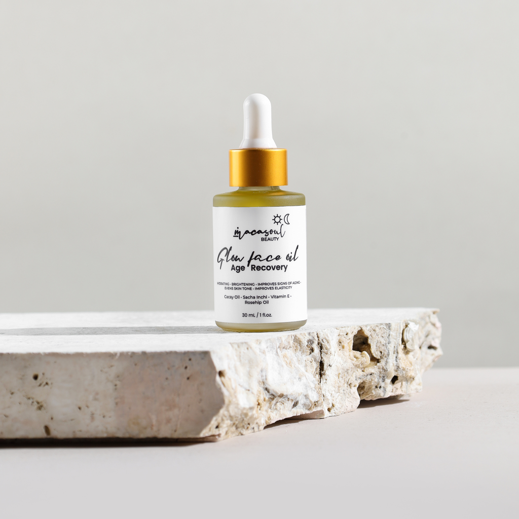 Glow Face Oil (30ml) Elixir Iluminador con Cacay, Sacha Inchi y Retinol Natural