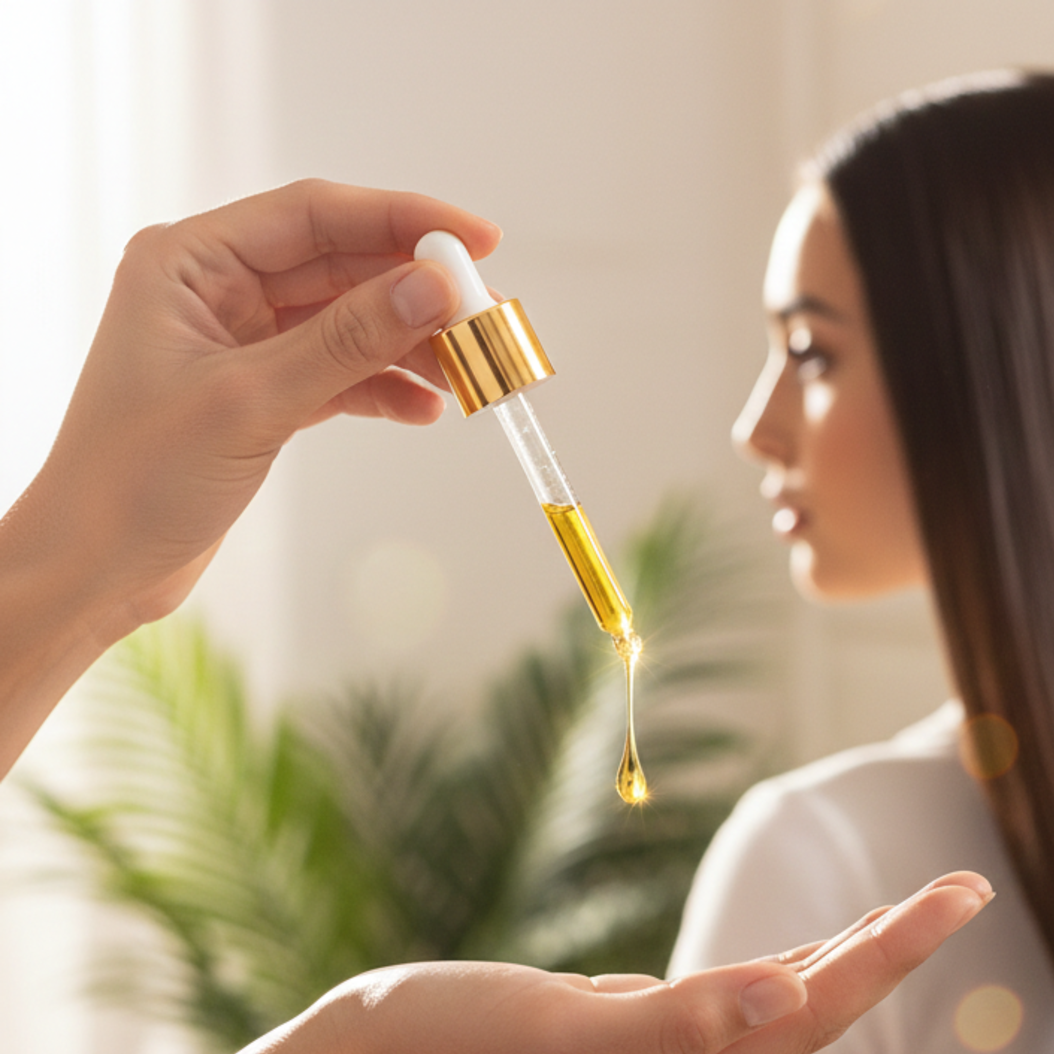 Golden Oil Lustrous Hair (30ml) Elixir Reconstituyente con Argán, Jojoba y Complejo de 10 Hierbas Ayurvédicas