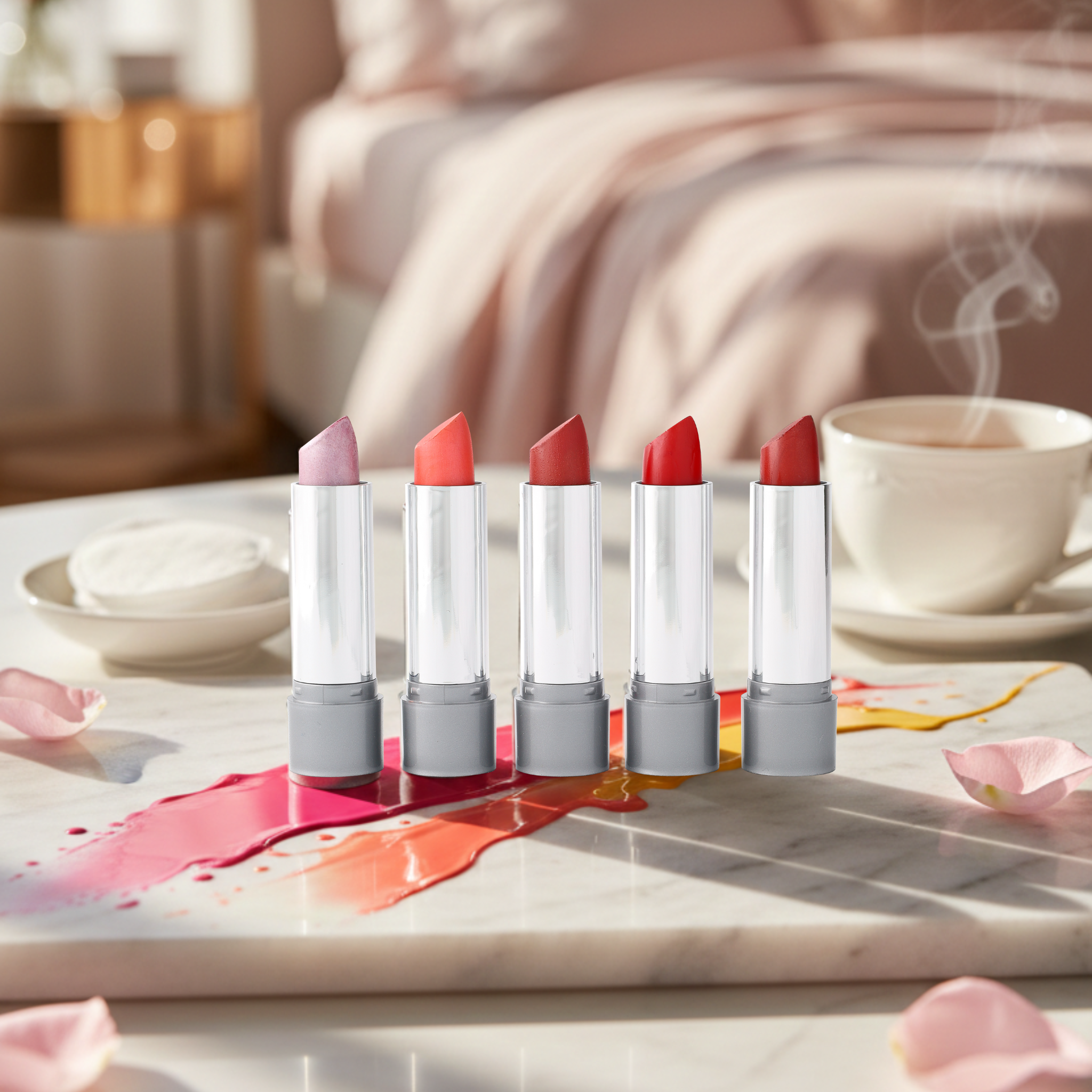 Rose Lipstick "Luxuriously Creamy" (4.5gr) Labial Orgánico Hidratante con Caléndula y Vitamina E