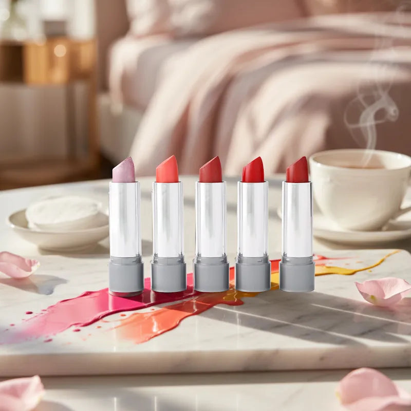 Labial Cremoso Orgánico Larga Duración (Rose Lipstick) - 4.5g