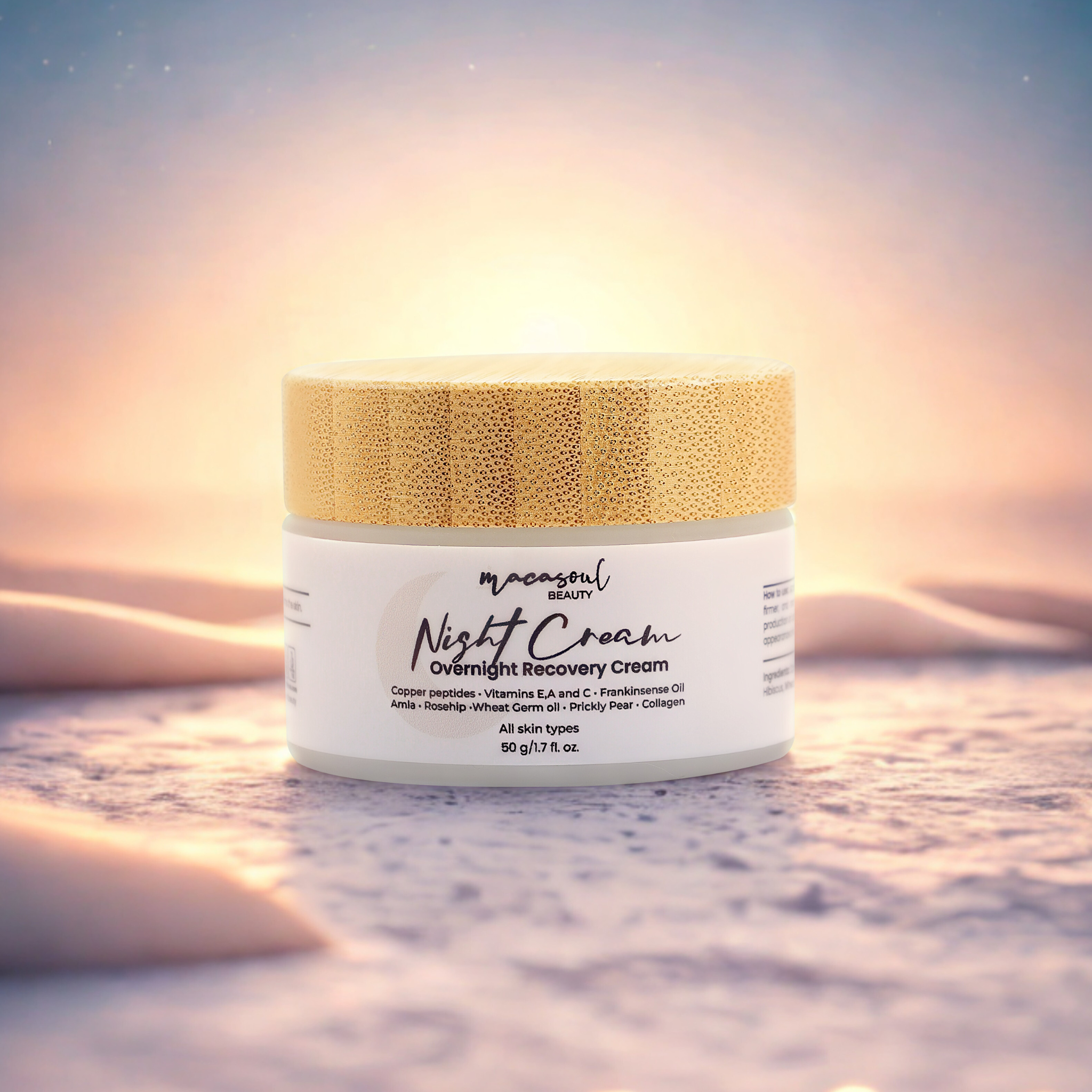Night Cream (50gr) Crema Nutritiva de Noche con Centella Asiática y Prickly Pear