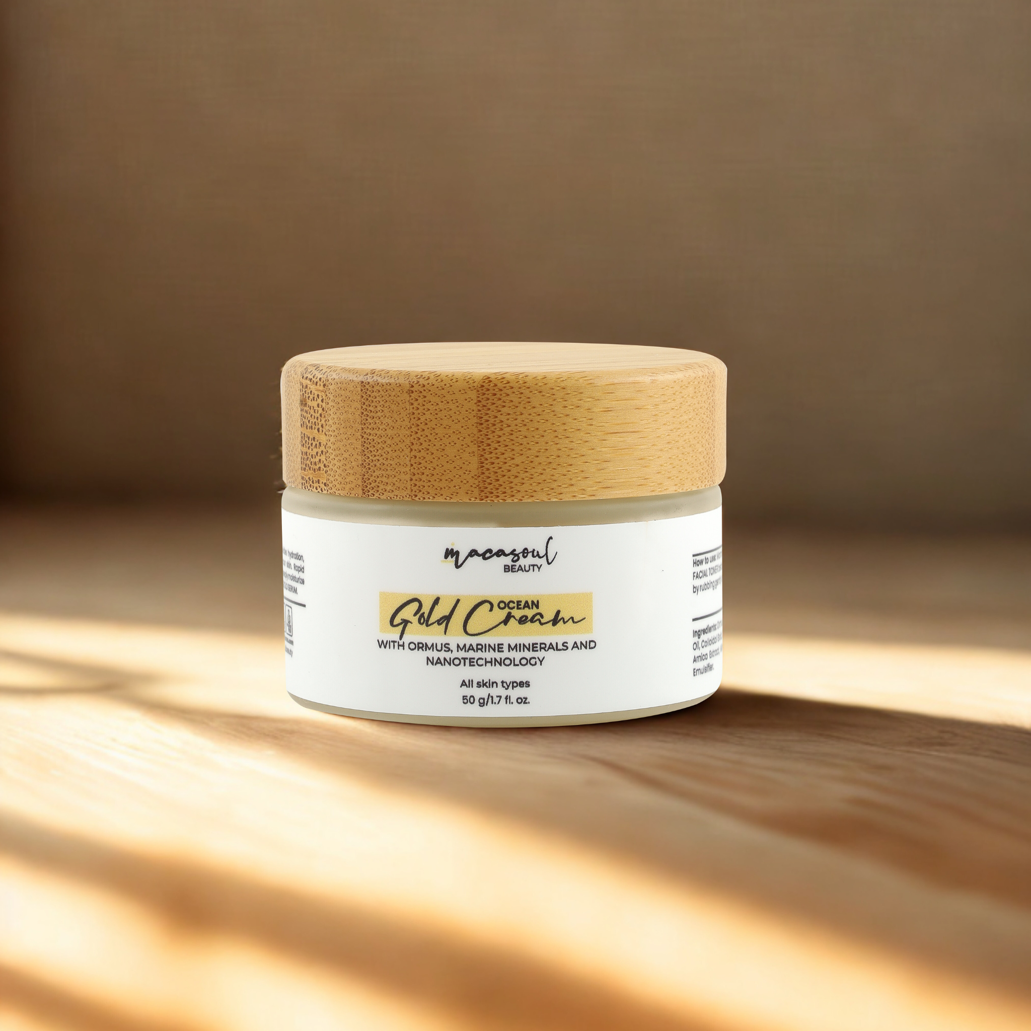 Ocean Gold Cream (50gr) Crema Regeneradora con Nanotecnología, Oro y Minerales Marinos