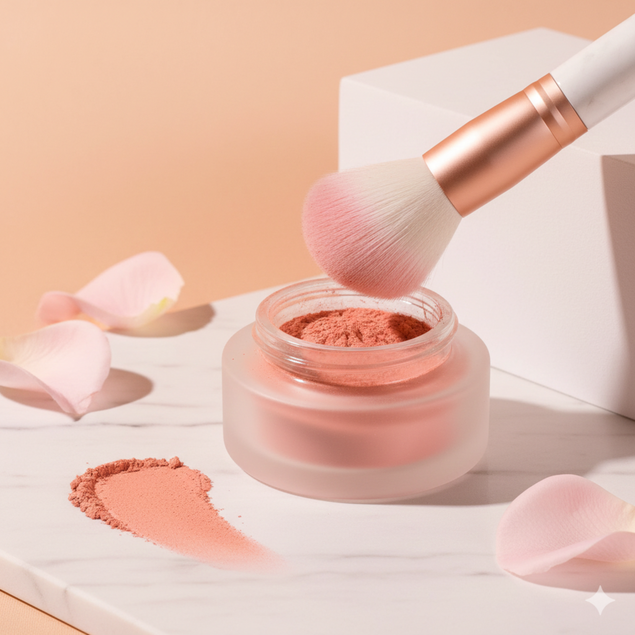 Rose Blush Shining Color (30gr) Rubor Mineral Orgánico de Larga Duración con Polvo de Arroz