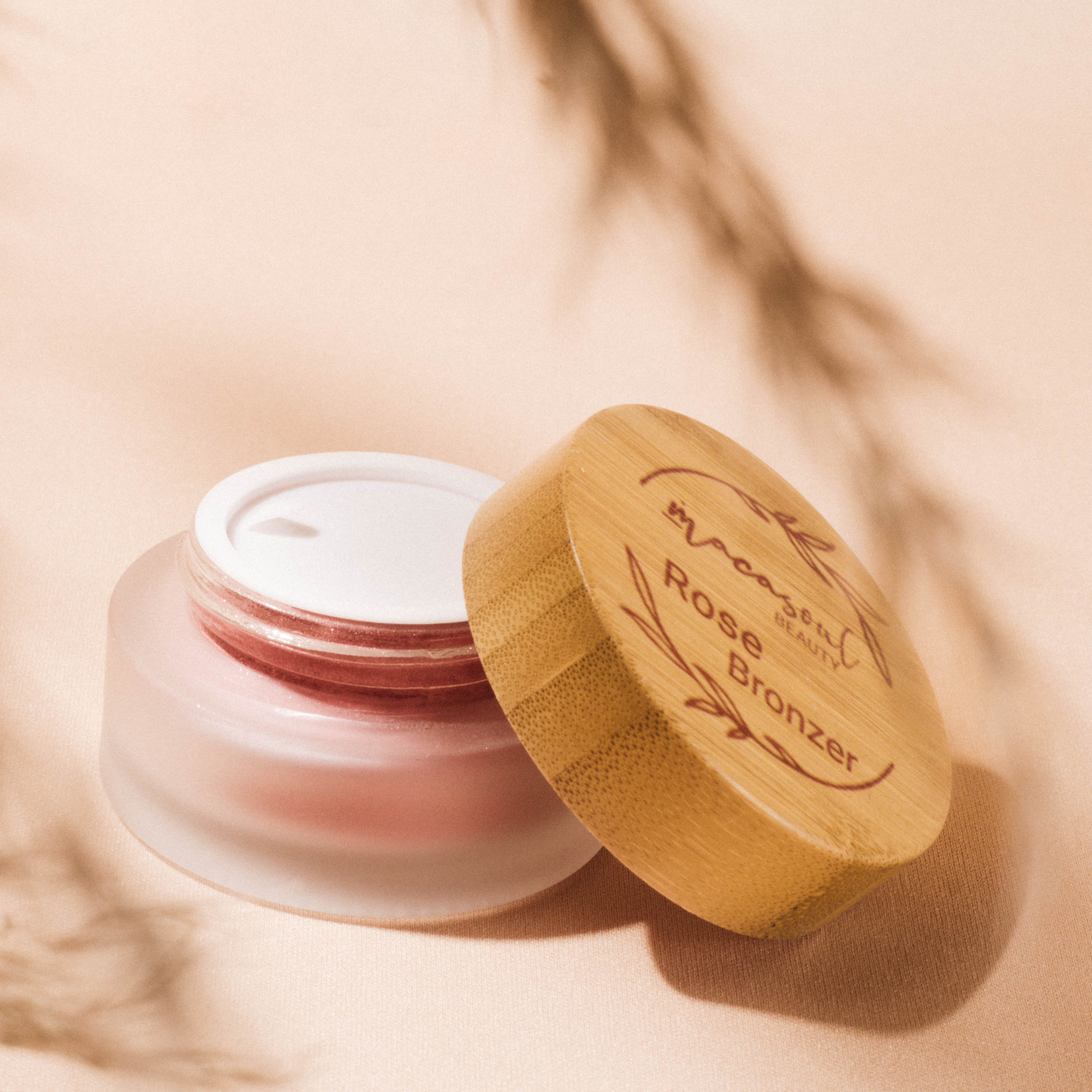 Bronzer Rose "Be Tan-derful" (30gr) Bronceador Mineral Orgánico con Polvo de Arroz y Efecto Detox