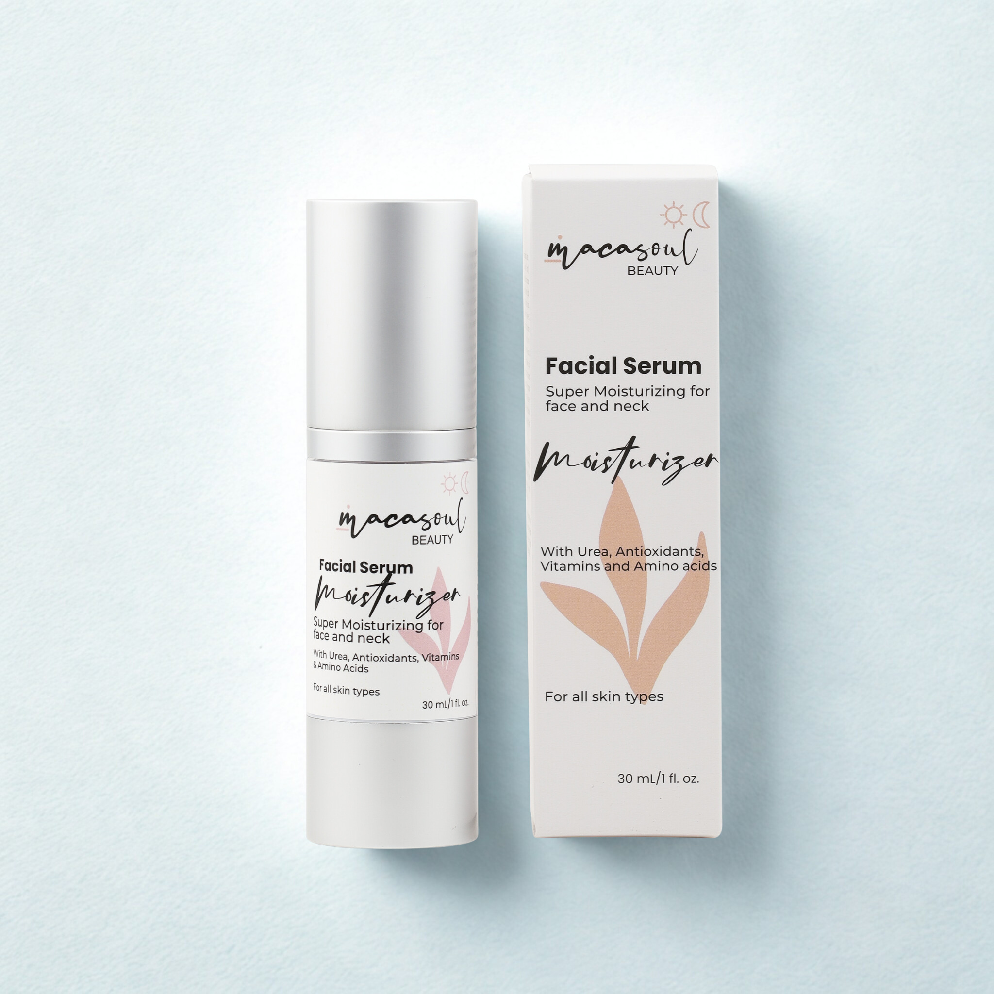 Serum Facial Moisturizer (30ml) Hidratación Profunda 8h con Urea y Aminoácidos