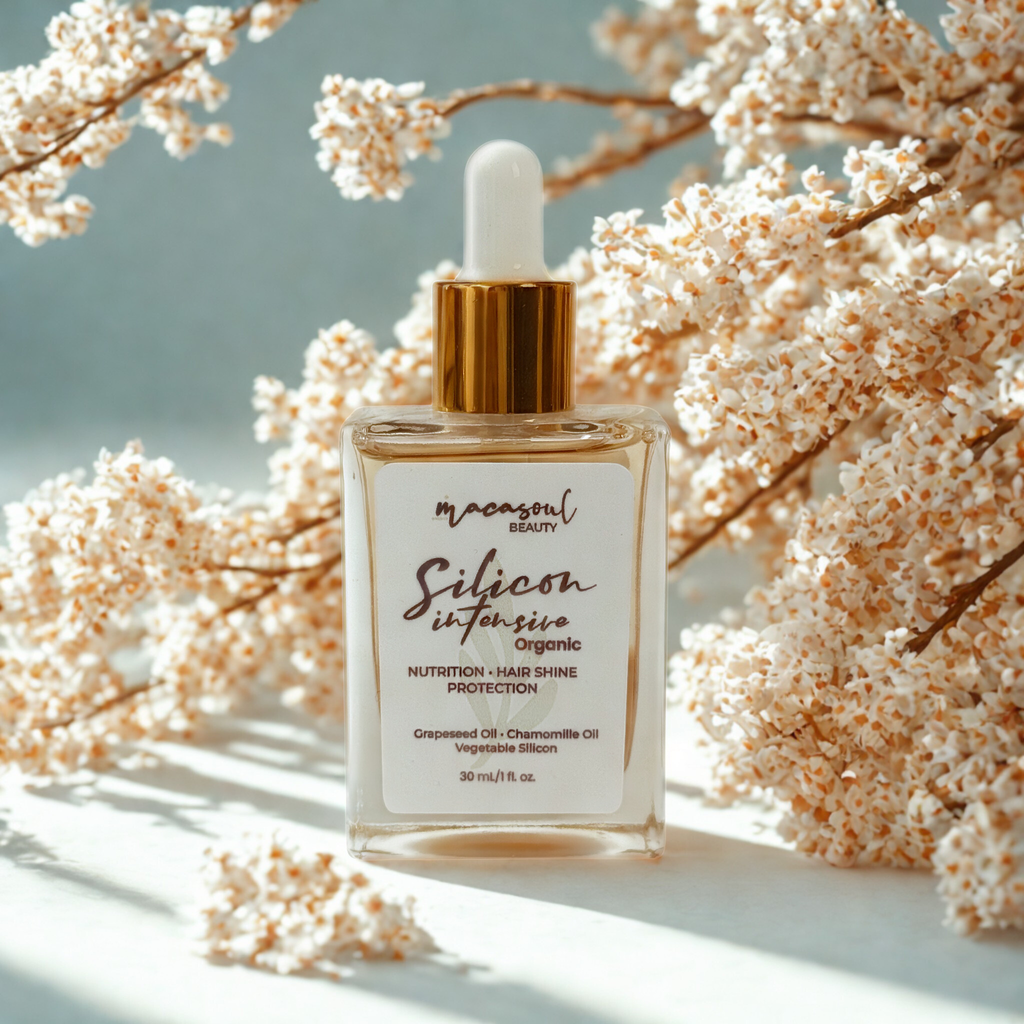 Silicon Intensive Organic (20ml) Protector Térmico y Brillo Espejo con Siliconas Vegetales, Minerales y Algas Marinas.