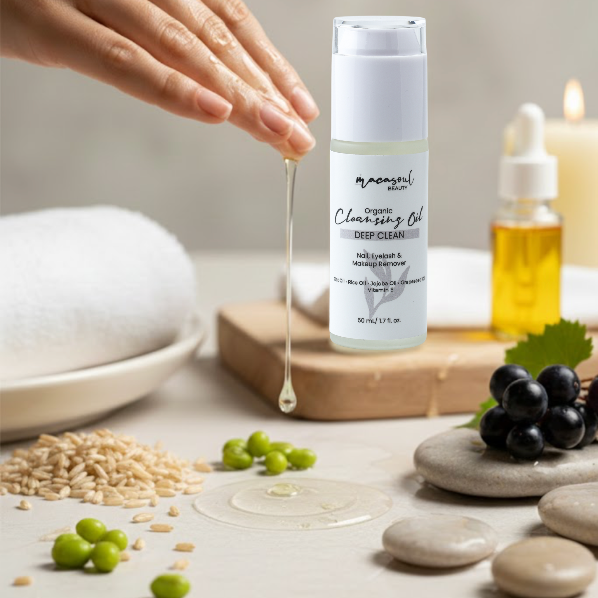 Aceite Limpiador Deep Clean (50ml) Limpieza Profunda y Natural con Aceite de Avena